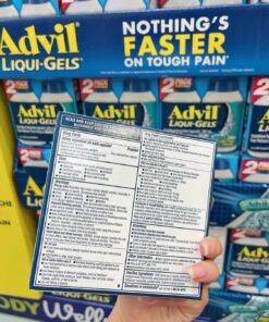 Viên nang hỗ trợ giảm đau hạ sốt Advil Liqui-Gels 200mg ibuprofen Viên nang hỗ trợ giảm đau hạ sốt Advil Liqui-Gels 200mg ibuprofen - Yêu Hàng Ngoại