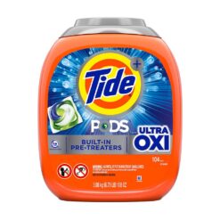 Viên giặt Tide Pods 4IN1 Ultra Oxi/Downy 104 viên