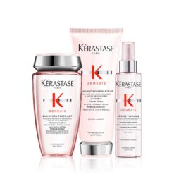 GiftSet dưỡng ngăn rụng tóc Kérastase Genesis Fortifying Hair Care (dầu gội, dầu xả, serum)