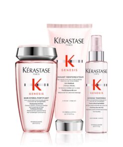 GiftSet dưỡng ngăn rụng tóc Kérastase Genesis Fortifying Hair Care (dầu gội, dầu xả, serum)