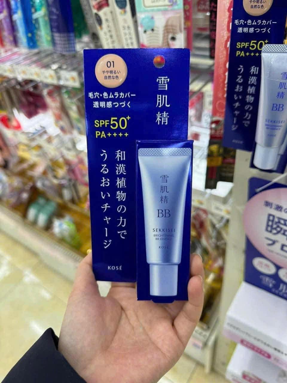 Kem nền trang điểm BB Kose Sekkisei Brightening BB Essence SPF50+/PA++++ Nhật Bản Kem nền trang điểm BB Kose Sekkisei Brightening BB Essence SPF50+/PA++++ Nhật Bản - Yêu Hàng Ngoại