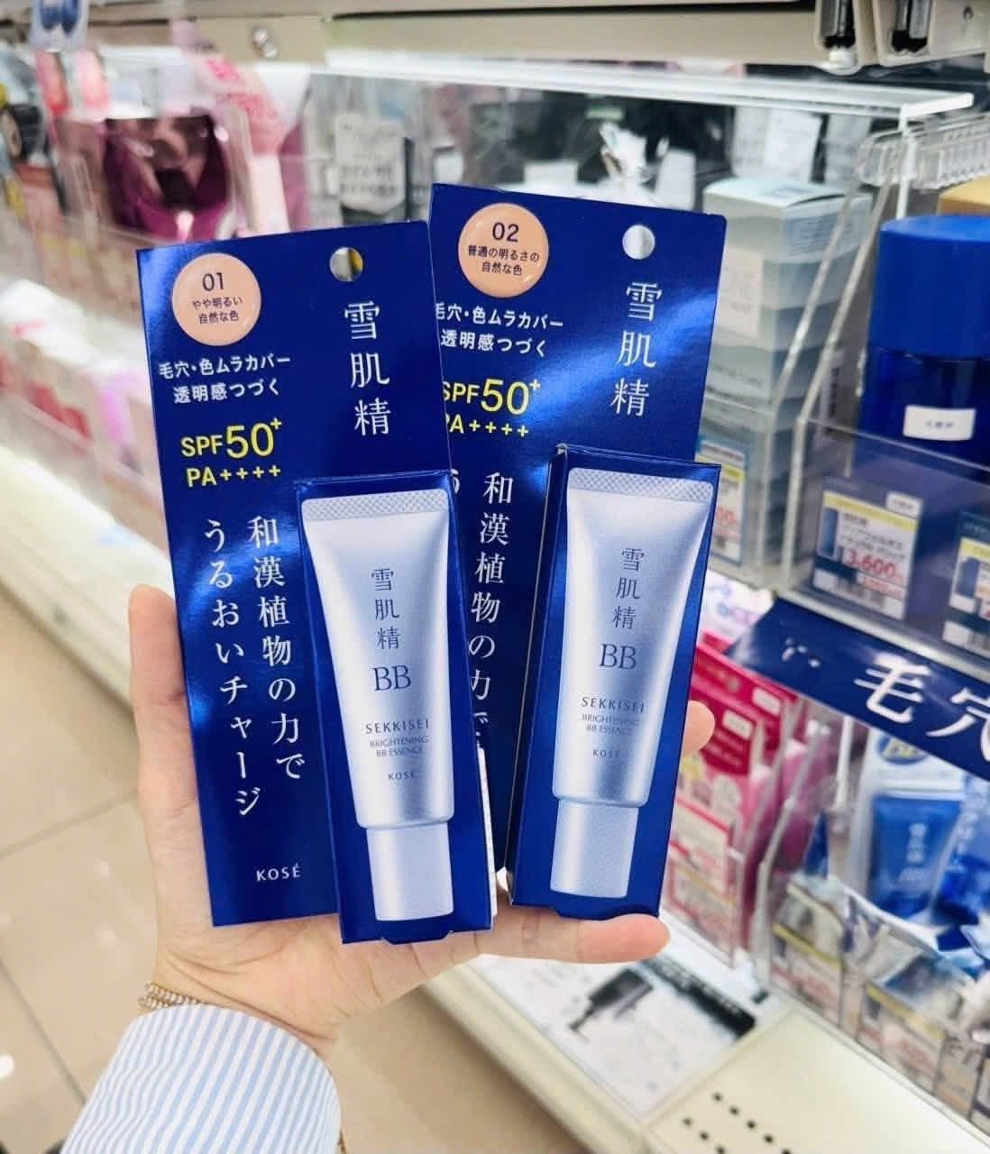 Kem nền trang điểm BB Kose Sekkisei Brightening BB Essence SPF50+/PA++++ Nhật Bản Kem nền trang điểm BB Kose Sekkisei Brightening BB Essence SPF50+/PA++++ Nhật Bản - Yêu Hàng Ngoại