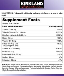 Vitamin B tổng hợp Kirkland Super B-Complex 500 viên của Mỹ Vitamin B tổng hợp Kirkland Super B-Complex 500 viên của Mỹ - Yêu Hàng Ngoại