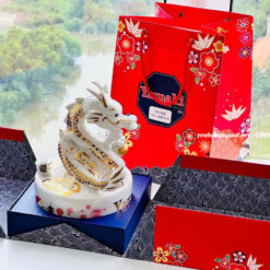 Rượu con rồng sứ Yamaki Nhật Bản 2024 tết Giáp Thìn