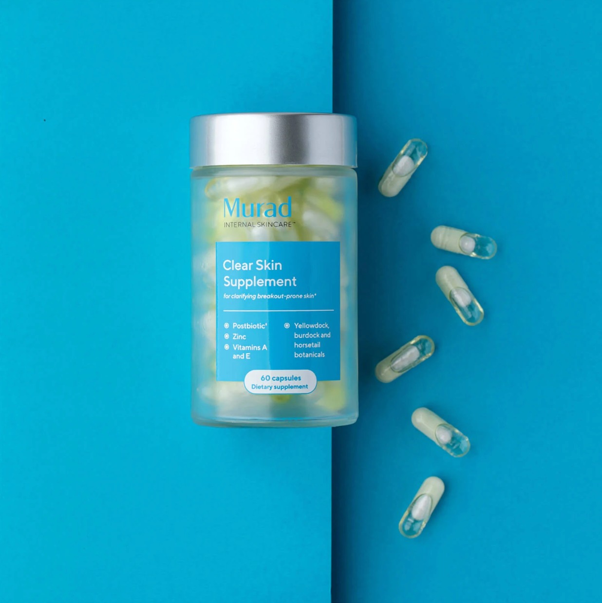 Viên uống Murad Clear Skin Supplement giảm mụn, bã nhờn & se khít lỗ chân lông Viên uống Murad Clear Skin Supplement giảm mụn, bã nhờn & se khít lỗ chân lông - Yêu Hàng Ngoại