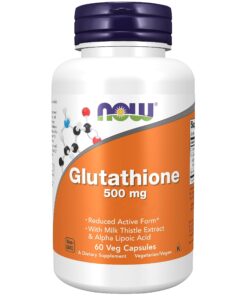 NOW Foods Glutathione 500mg 60 viên hỗ trợ chống oxy hóa