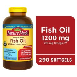 Viên uống dầu cá Nature Made Fish Oil 1200mg (720mg Omega-3)