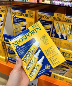 Mỡ Bôi Sơ Cứu Kháng Khuẩn Giảm Đau Neosporin + Pain Relief Ointment – Set 3 Tuýp 56.7g (Mỹ)