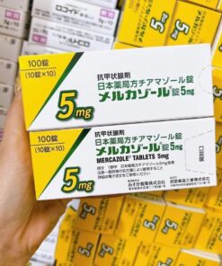 Viên uống hỗ trợ tuyến giáp Mercazole Tablets 5mg Nhật Bản
