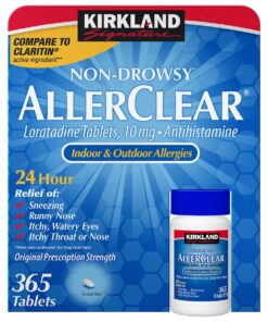 Viên uống chống dị ứng Kirkland Signature Non-Drowsy AllerClear Antihistamine 10mg
