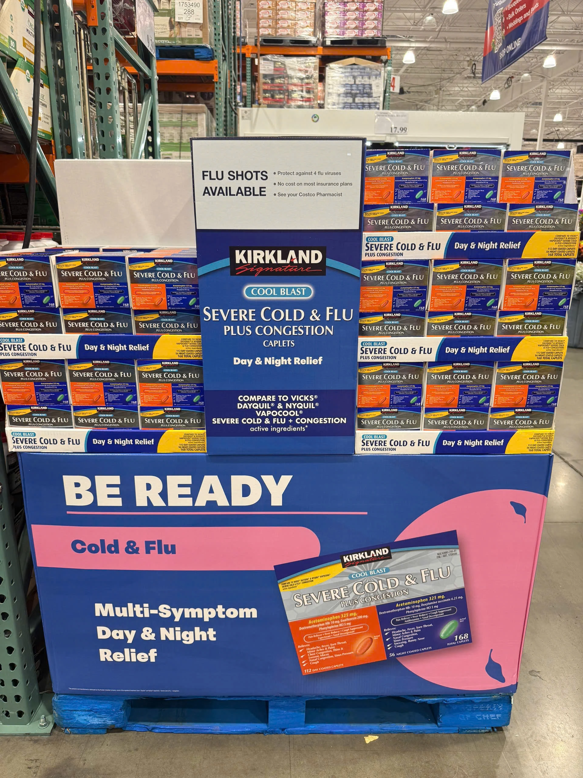Viên Uống Hỗ Trợ Cảm Cúm Ngày Và Đêm Kirkland Severe Cold & Flu – Hộp 168 Viên (Mỹ) Viên Uống Hỗ Trợ Cảm Cúm Ngày Và Đêm Kirkland Severe Cold & Flu – Hộp 168 Viên (Mỹ) - Yêu Hàng Ngoại