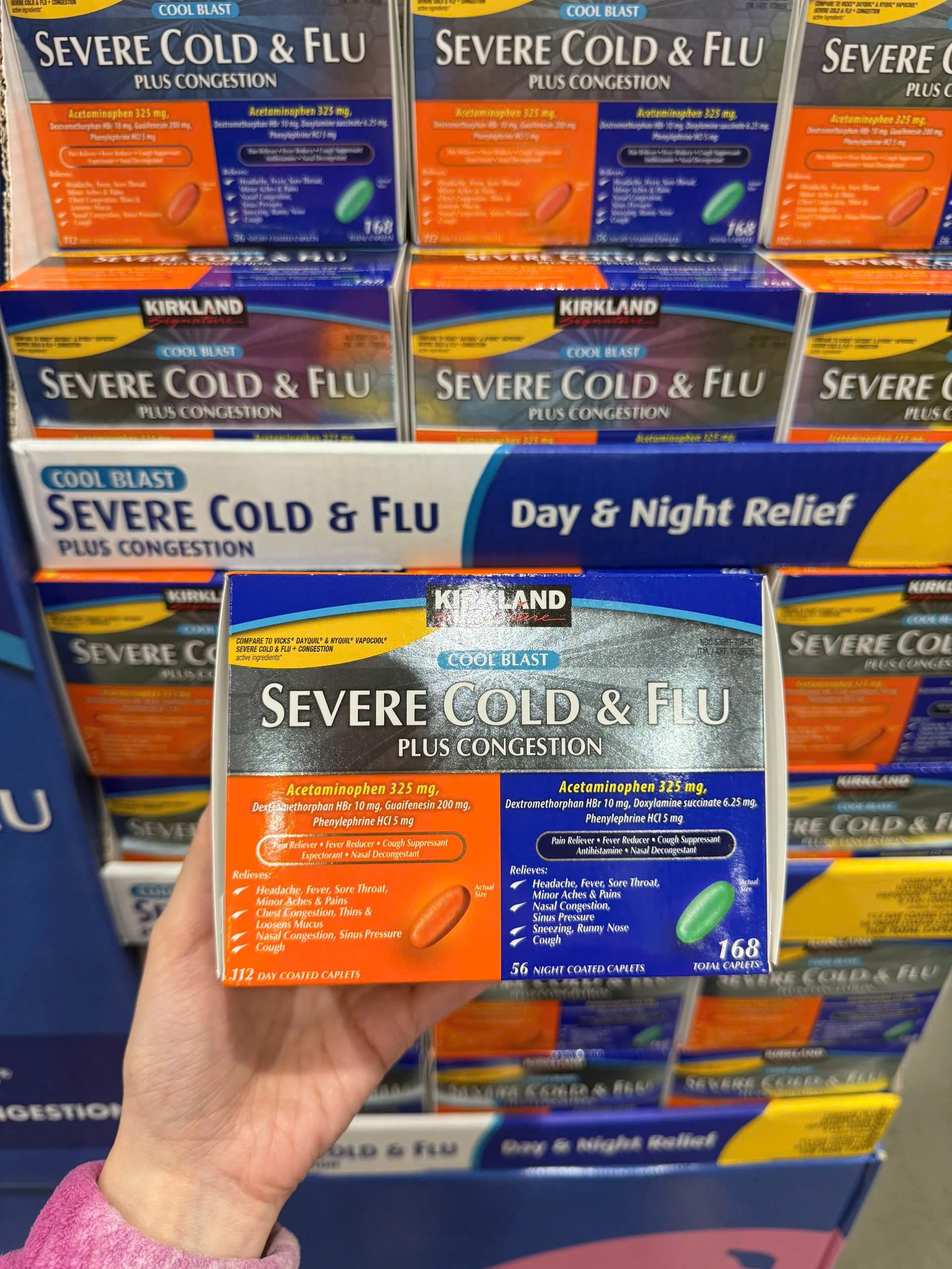 Viên Uống Hỗ Trợ Cảm Cúm Ngày Và Đêm Kirkland Severe Cold & Flu – Hộp 168 Viên (Mỹ) Viên Uống Hỗ Trợ Cảm Cúm Ngày Và Đêm Kirkland Severe Cold & Flu – Hộp 168 Viên (Mỹ)