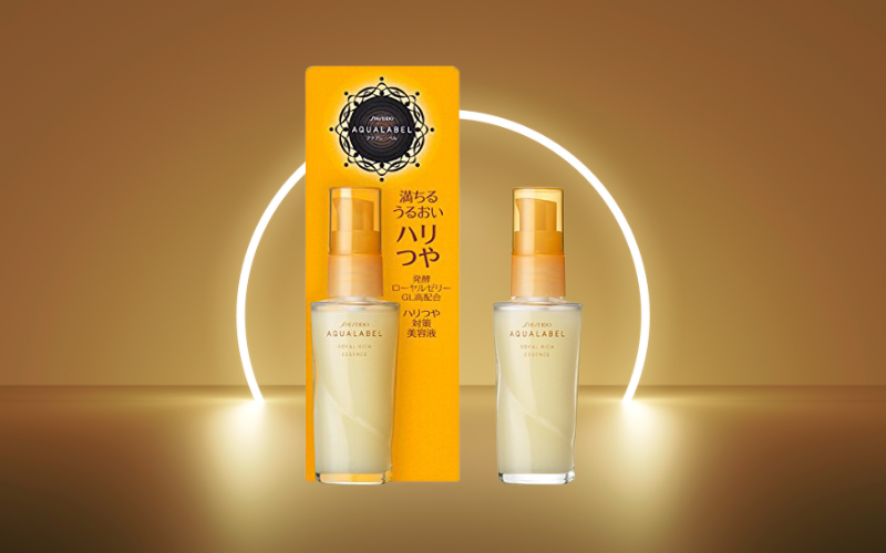 Top những sản phẩm mỹ phẩm Nhật nên mua cho làn da tươi khỏe Serum chống lão hóa Shiseido Aqualabel Royal Rich Essence