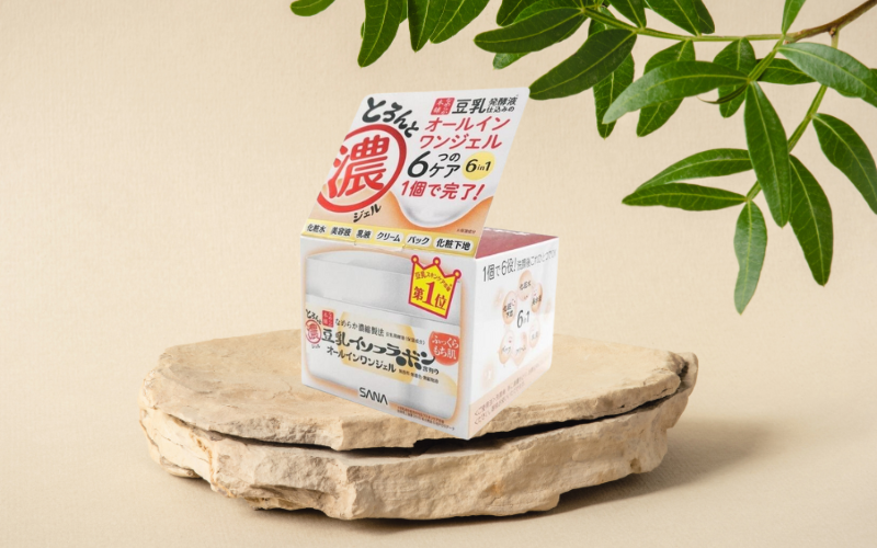 Top những sản phẩm mỹ phẩm Nhật nên mua cho làn da tươi khỏe Kem dưỡng da Sana chiết xuất đậu nành 6 in 1 Nhật Bản