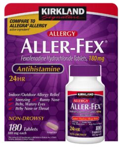 Viên uống giảm dị ứng Kirkland Signature 24h Aller-Fex Antihistamine 180mg