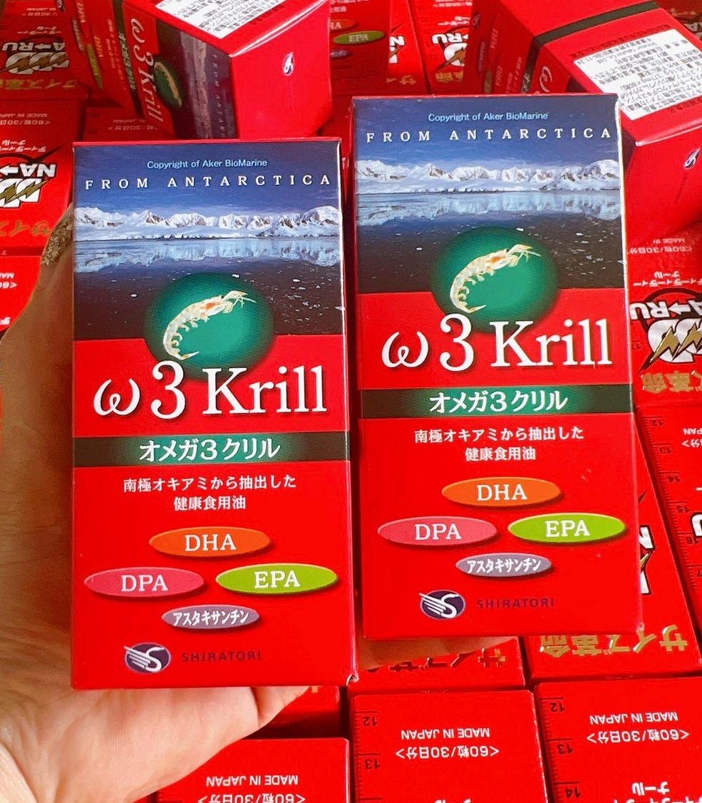 Viên uống dầu nhuyễn thể Omega 3 Krill Shiratori nội địa Nhật Bản Viên uống dầu nhuyễn thể Omega 3 Krill Shiratori nội địa Nhật Bản - Yêu Hàng Ngoại