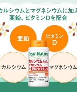 Viên uống bổ sung Canxi Magie Zinc + D Dear Natura Asahi Nhật Bản Viên uống bổ sung Canxi Magie Zinc + D Dear Natura Asahi Nhật Bản - Yêu Hàng Ngoại