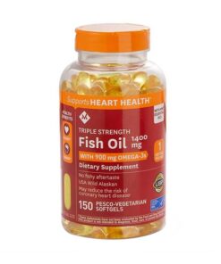 Viên uống dầu cá Member's  Mark Fish Oil 1400mg Omega-3 900mg Triple Strength