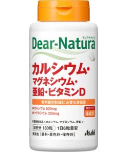 Viên uống bổ sung Canxi Magie Zinc + D Dear Natura Asahi Nhật Bản