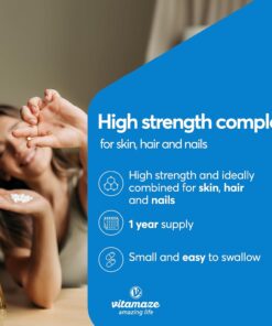 Viên uống mọc tóc đẹp da và móng Vitamaze BIOTIN + Zink + Selen Viên uống mọc tóc đẹp da và móng Vitamaze BIOTIN + Zink + Selen - Yêu Hàng Ngoại
