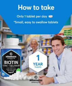 Alternative view of Viên uống mọc tóc đẹp da và móng Vitamaze BIOTIN + Zink + Selen