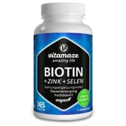 Viên uống mọc tóc đẹp da và móng Vitamaze BIOTIN + Zink + Selen