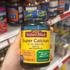 Viên Uống Nature Made Super Calcium 600mg with Vitamin D3 (120 Viên) Nhật Bản