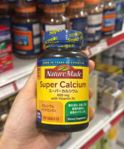 Viên Uống Nature Made Super Calcium 600mg with Vitamin D3 (120 Viên) Nhật Bản