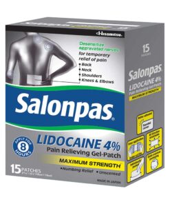 Miếng dán giảm đau Salonpas LIDOCAINE 4% Pain Relieving Gel-Patch