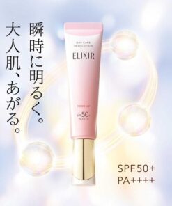 Kem dưỡng ngày chống nắng nâng Tone Shiseido Elixir Day Care Revolution Tone Up SPF50+ PA++++ Nhật Bản Kem dưỡng ngày chống nắng nâng Tone Shiseido Elixir Day Care Revolution Tone Up SPF50+ PA++++ Nhật Bản - Yêu Hàng Ngoại