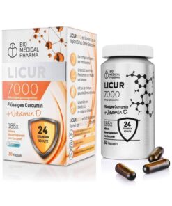 Viên uống tinh nghệ nano nước LICUR Curcumin 7000 + VITAMIN D