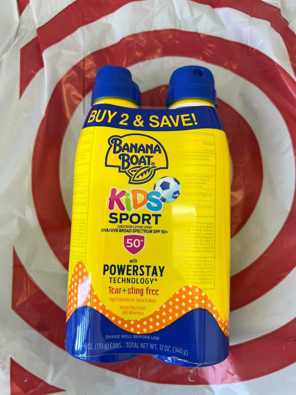 Xịt chống nắng cho bé Banana Boat Kids Sport Sunscreen Lotion Spray SPF50+ Xịt chống nắng cho bé Banana Boat Kids Sport Sunscreen Lotion Spray SPF50+ - Yêu Hàng Ngoại