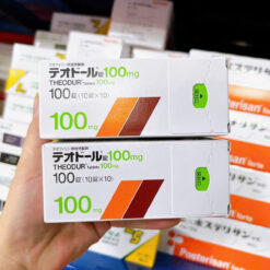 Viên uống hỗ trợ giảm ho Theodur 100mg Nhật Bản