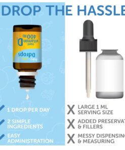 Baby Ddrops Vitamin D3 (400IU) Liquid cho trẻ em Baby Ddrops Vitamin D3 (400IU) Liquid cho trẻ em - Yêu Hàng Ngoại