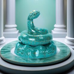 Alternative view of Rượu con rắn sứ Vip Doha Royal Darius Brandy XO Gold 23k 2025 Ất Tỵ