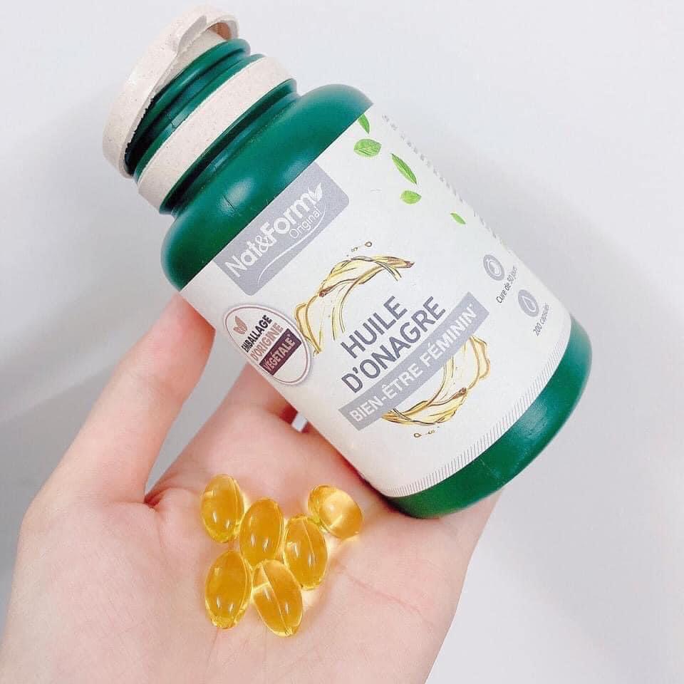 Viên uống tinh dầu hoa anh thảo EVENING PRIMROSE OIL Nat & Form Huile D'onagre hữu cơ Pháp Viên uống tinh dầu hoa anh thảo EVENING PRIMROSE OIL Nat & Form Huile D'onagre hữu cơ Pháp - Yêu Hàng Ngoại