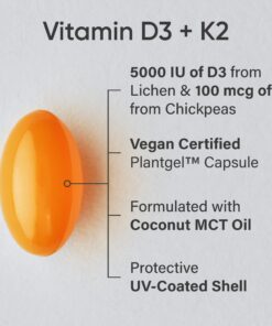 Viên Uống Bổ Sung Vitamin D3 K2 Sports Research Mỹ Viên Uống Bổ Sung Vitamin D3 K2 Sports Research Mỹ - Yêu Hàng Ngoại
