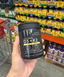 Viên Uống Bổ Sung Vitamin D3 K2 Sports Research Mỹ