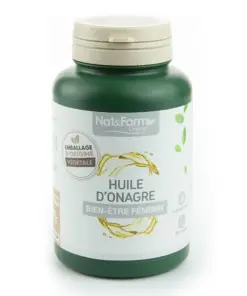 Viên uống tinh dầu hoa anh thảo EVENING PRIMROSE OIL Nat & Form Huile D'onagre hữu cơ Pháp