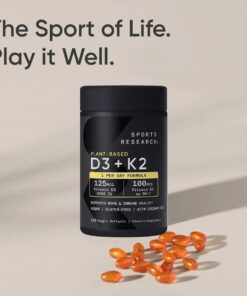 Alternative view of Viên Uống Bổ Sung Vitamin D3 K2 Sports Research Mỹ
