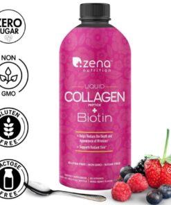 Alternative view of Nước Uống Collagen Thủy Phân Zena Nutrition Liquid Collagen + Biotin 900ml – Chai 90 Khẩu Phần (Mỹ)