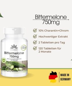 Viên uống mướp đắng HerbaDirekt Bittermelone 750mg Viên uống mướp đắng HerbaDirekt Bittermelone 750mg - Yêu Hàng Ngoại