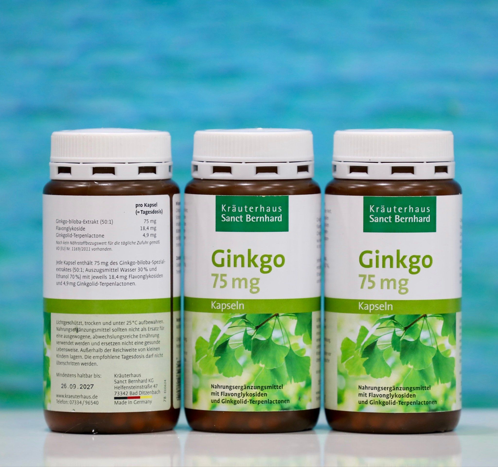 Viên uống bổ não Sanct Bernhard Ginkgo Kapseln 75mg Viên uống bổ não Sanct Bernhard Ginkgo Kapseln 75mg - Yêu Hàng Ngoại