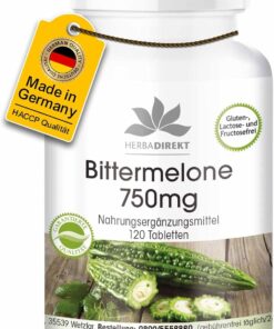 Viên uống mướp đắng HerbaDirekt Bittermelone 750mg