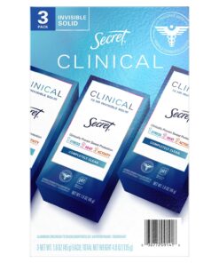 Lăn khử mùi Secret Clinical Invisible Solid Antiperspirant and Deodorant, Completely Clean