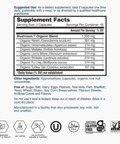 Viên uống tinh chất 7 loại nấm Nature's Lab Mushroom 7 1,500 mg Viên uống tinh chất 7 loại nấm Nature's Lab Mushroom 7 1,500 mg - Yêu Hàng Ngoại