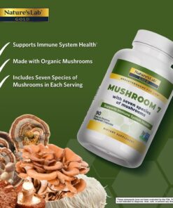 Viên uống tinh chất 7 loại nấm Nature's Lab Mushroom 7 1,500 mg Viên uống tinh chất 7 loại nấm Nature's Lab Mushroom 7 1,500 mg - Yêu Hàng Ngoại