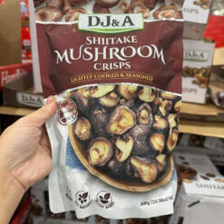 DJ&A Shiitake Mushroom Crisps – Snack Nấm Hương Sấy Giòn Tự Nhiên