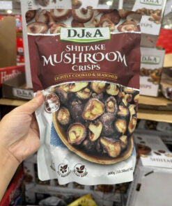 DJ&A Shiitake Mushroom Crisps – Snack Nấm Hương Sấy Giòn Tự Nhiên