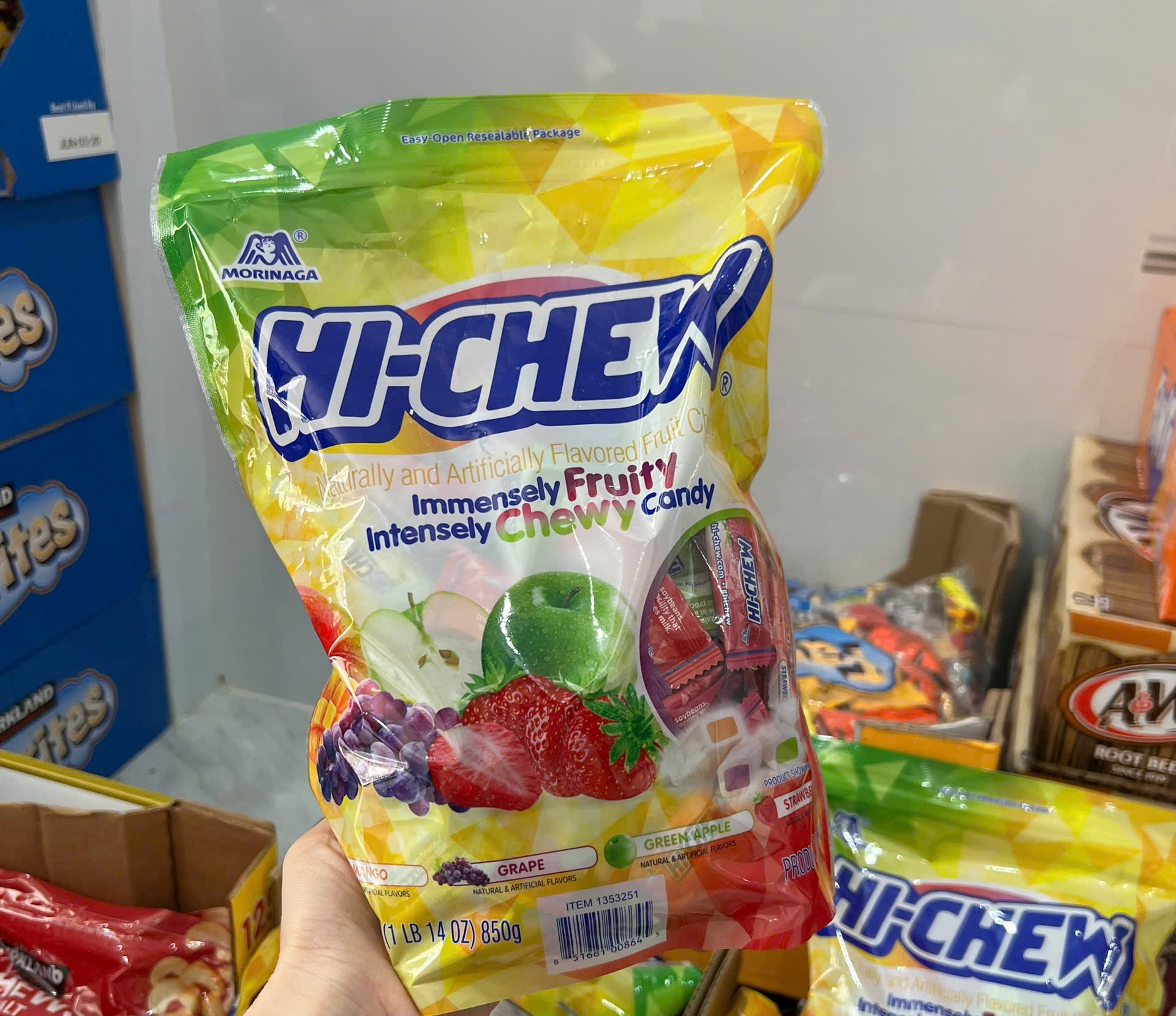 Kẹo Dẻo Trái Cây Hi-Chew Morinaga Nhật Bản 850g Kẹo Dẻo Trái Cây Hi-Chew Morinaga Nhật Bản 850g - Yêu Hàng Ngoại